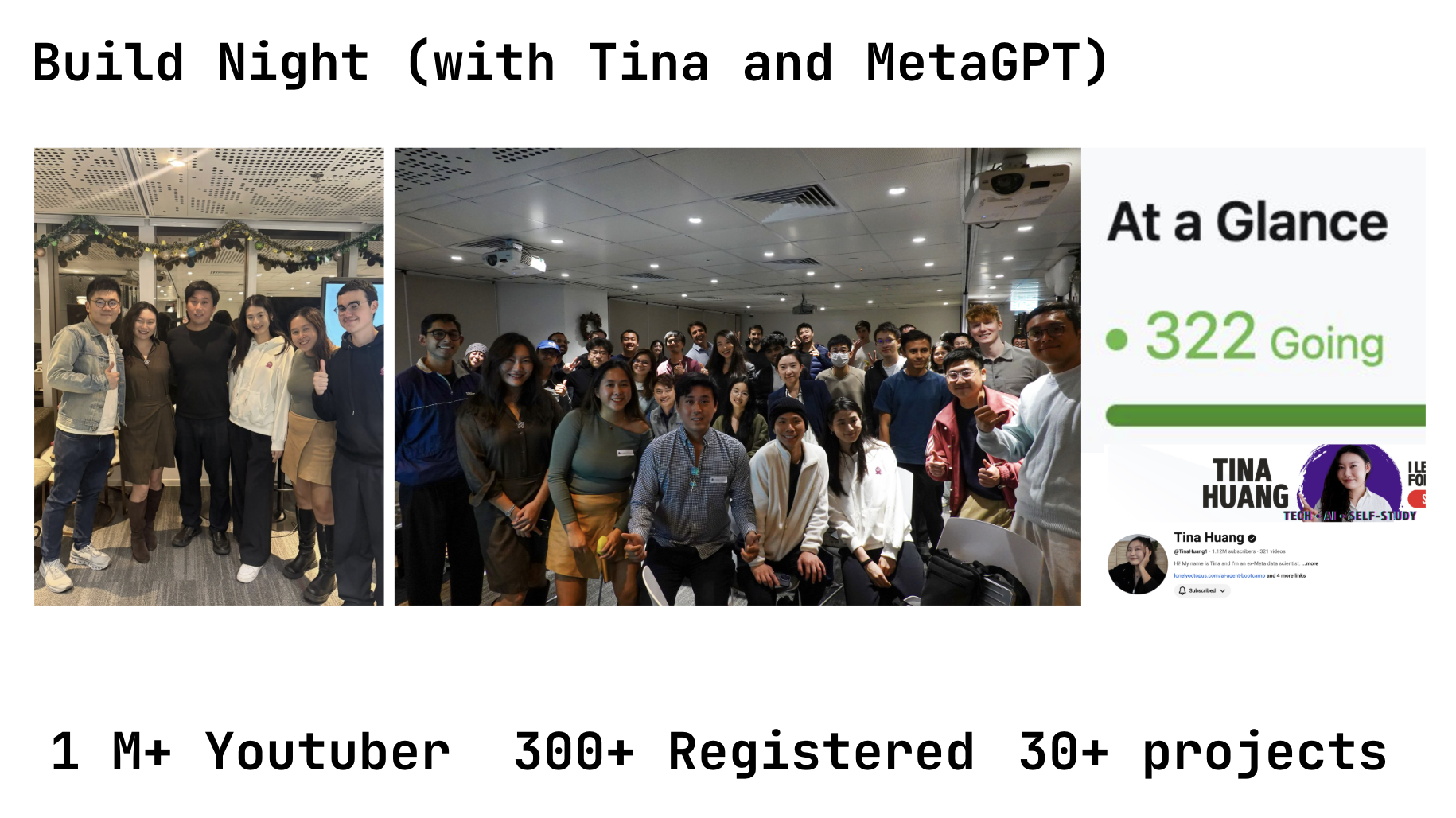 Build Night with Tina Huang and MetaGPT